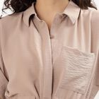 Women's Muted Beige Classic Shirt, Beige, small