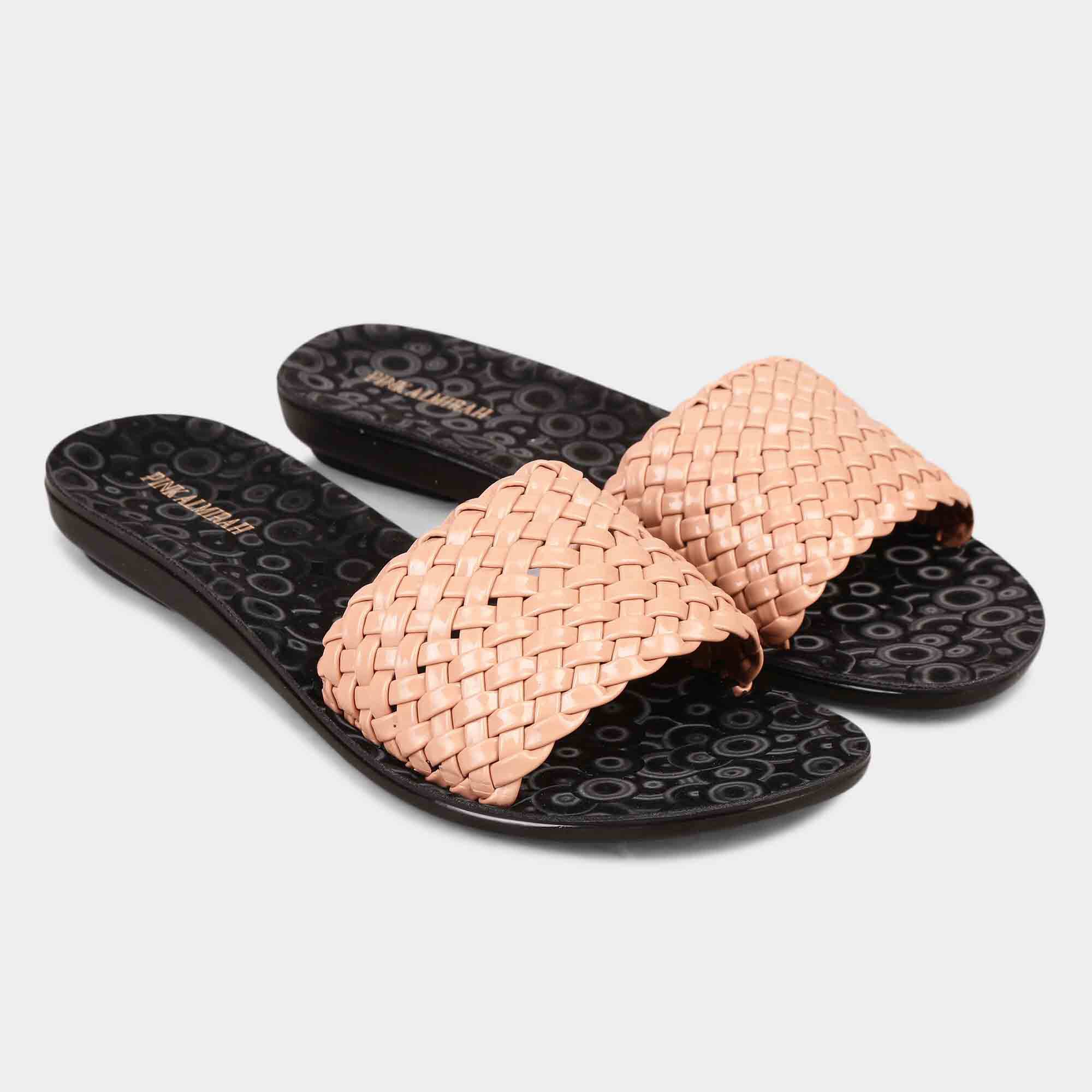 Pink Almirah Women Woven Slip On Casual Sandals Vishal Mega Mart India