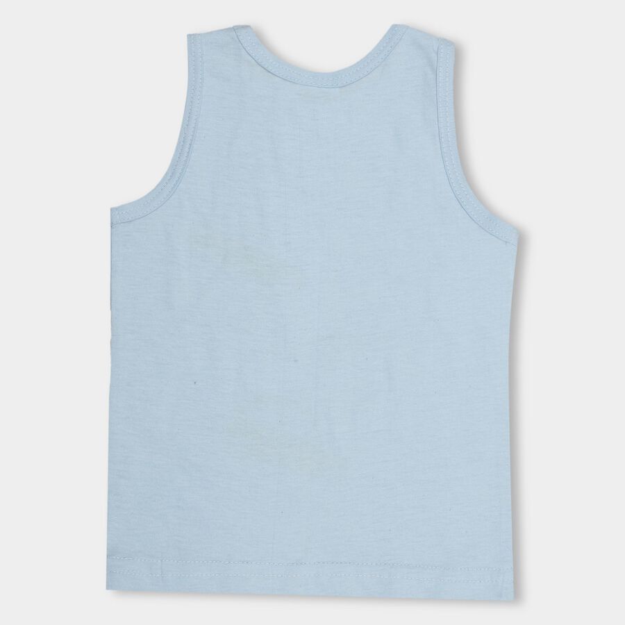 Infants' 100% Cotton Vest , Light Blue, large image number null