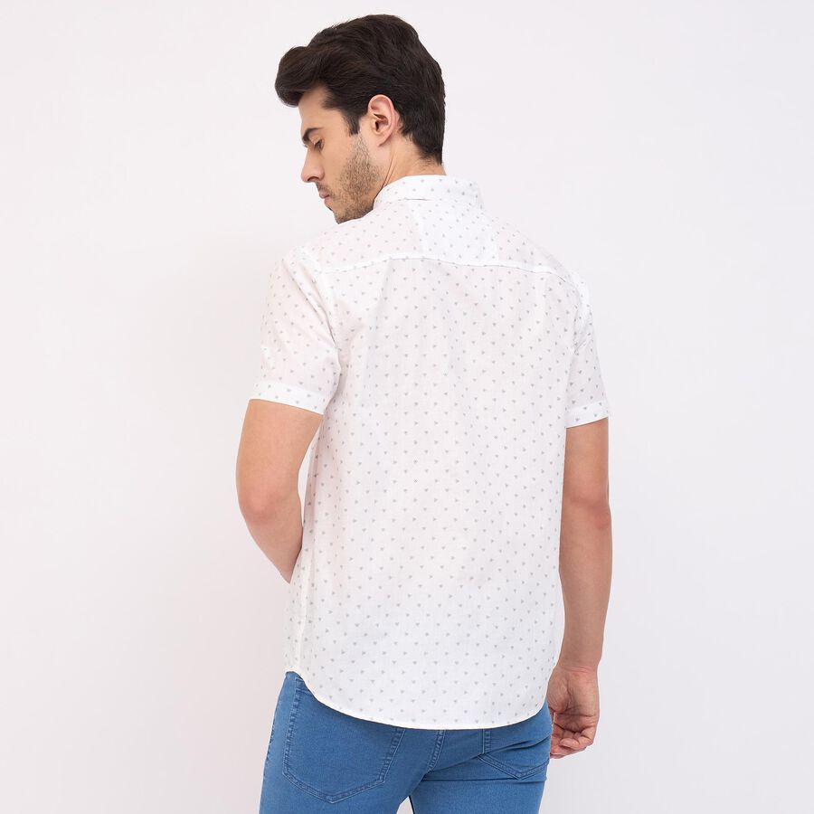Men's 100% Cotton Casual Shirt, White, large image number null
