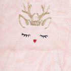 Girls Light Pink Crew Neck Fleece Sweatshirt, Light Pink, small image number null