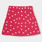 Girls' Multicolor Printed Pull-Up Skirt, Fuchsia, small image number null