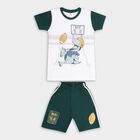 Boys' 100% Cotton Knit Baba Suit, Dark Green, small image number null