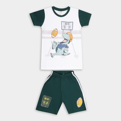 Boys' 100% Cotton Knit Baba Suit