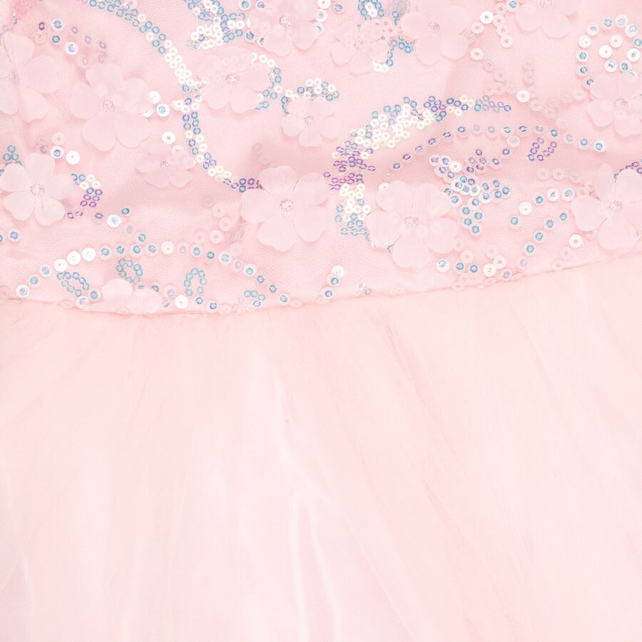 Girls' Frock, Light Pink, large image number null