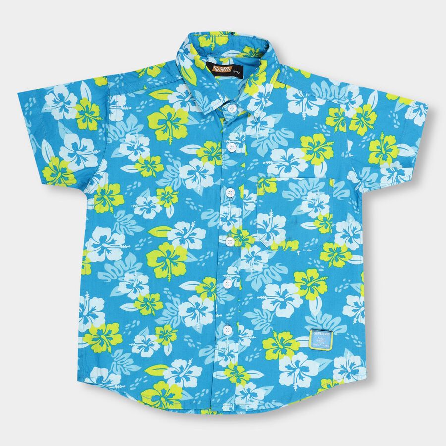 Boys' 100% Cotton Casual Shirt , Royal Blue, large image number null