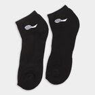 Men's Socks (Pack of 2), काला, small