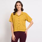 Ladies' 100% Cotton Shirt, Mustard, small image number null