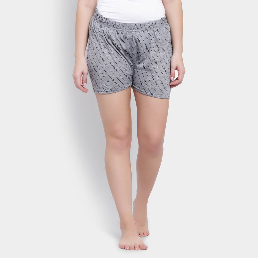 All Over Print Basic Shorts, Light Grey, large image number null