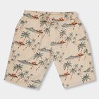 Boys' 100% Cotton Bermudas, Beige, small image number null