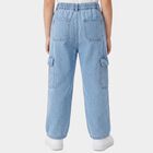 Boys' Blue Regular Fit Jeans, हल्का नीला, small