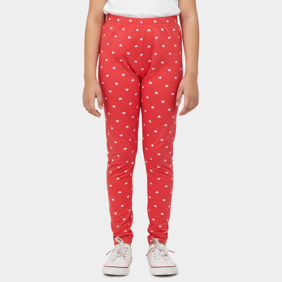 Girls Fuchsia Regular Fit Tie-Dye Printed Pyjama, Fuchsia, large