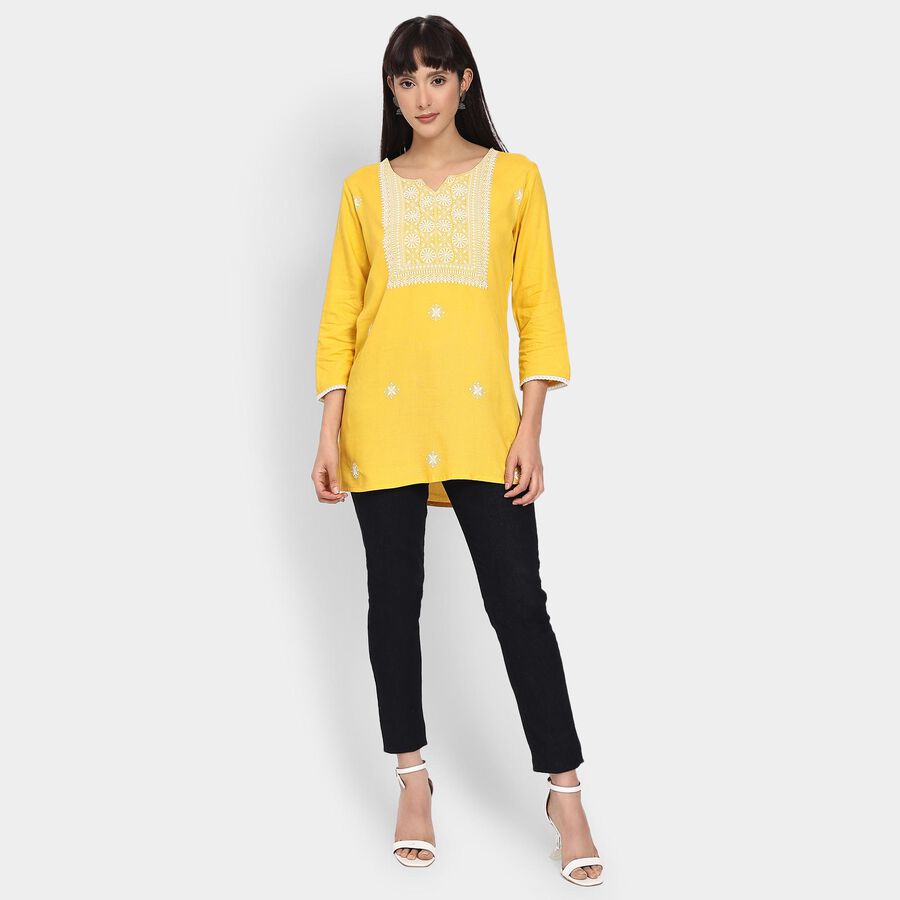 Ladies' Kurti , मस्टर्ड, large image number null