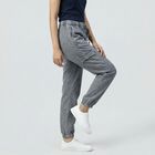Women's Light Grey Regular Fit Track Pants, Light Grey, small