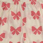 Girls Off White Regular Fit Solid Capri, Off White, small