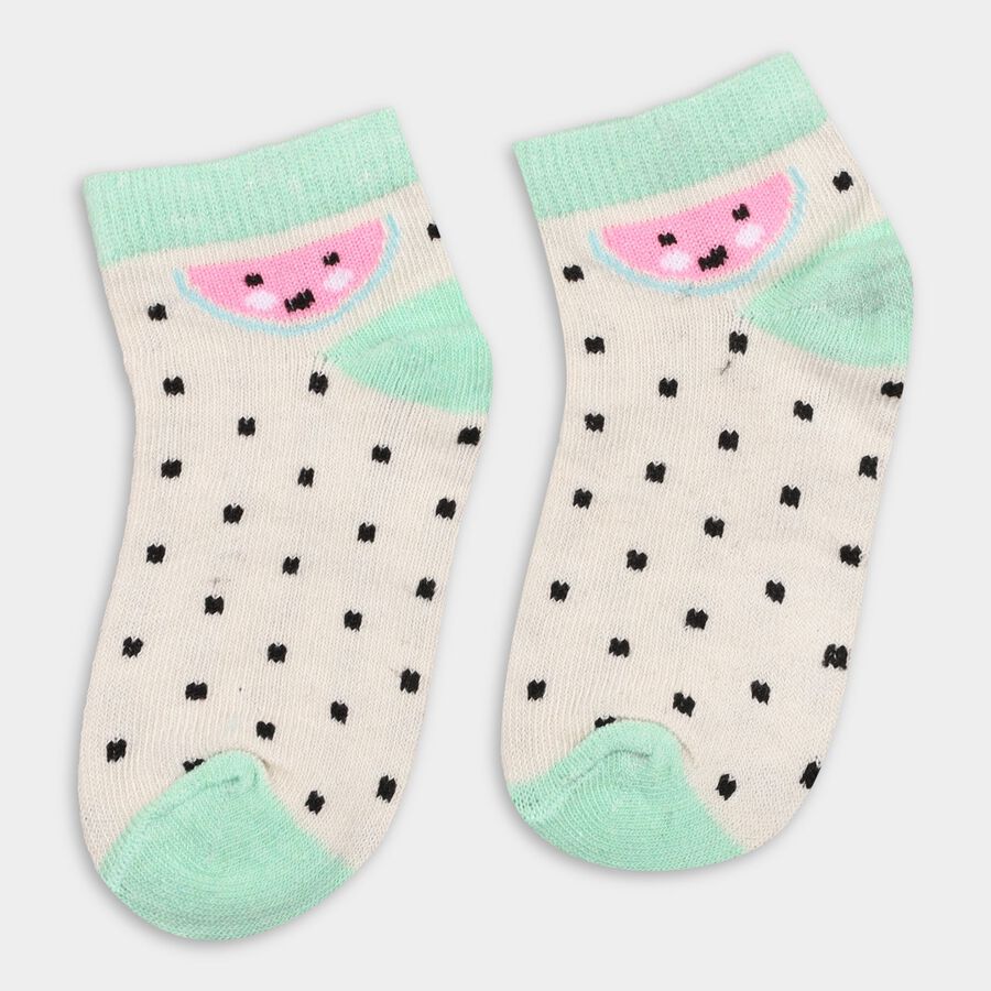 Girls' Socks (Pack of 2), Off White, large image number null