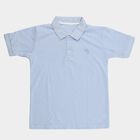 Boys' Light Blue Crew Neck Graphic Printed T-Shirt, Light Blue, small