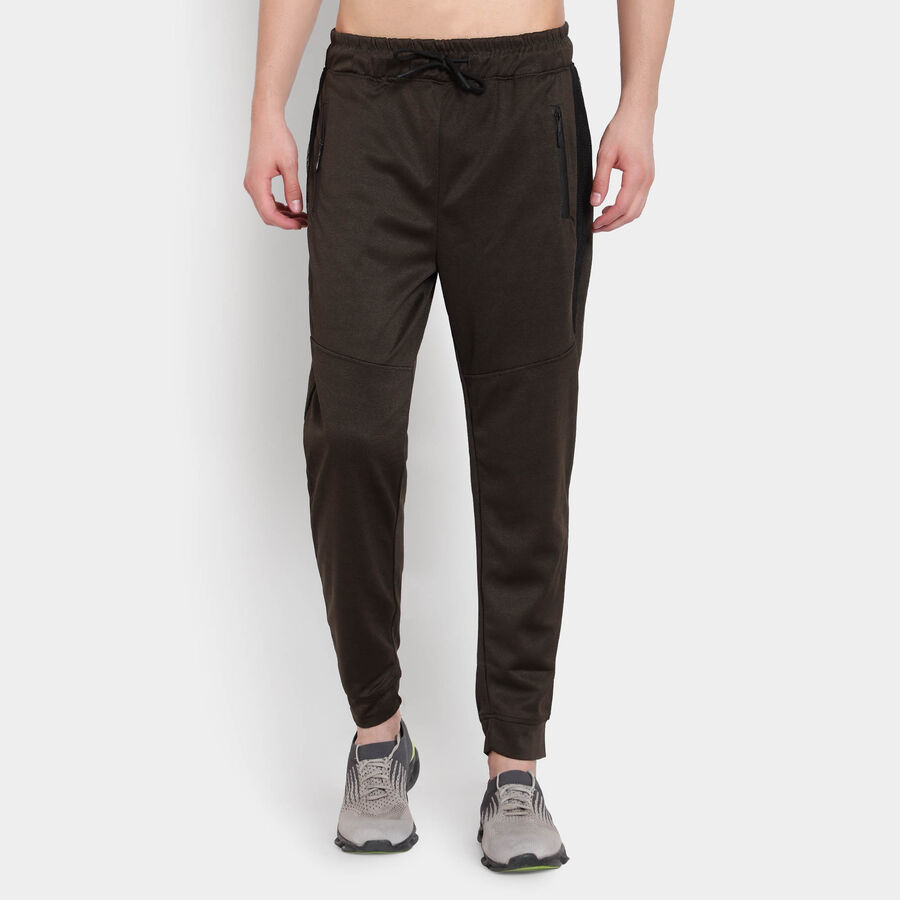 Printed Track Pants, Olive, large image number null