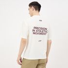 Men's White Round Neck Classic T-Shirt, Off White, small