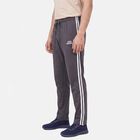 Men's Dark Grey Regular Fit Solid Track Pants, Dark Grey, small