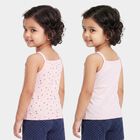 Girls Lilac Cotton Sleeveless Straight Neck Vest, लाइलेक, small
