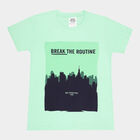 Boys Cotton T-Shirt, Light Green, small image number null