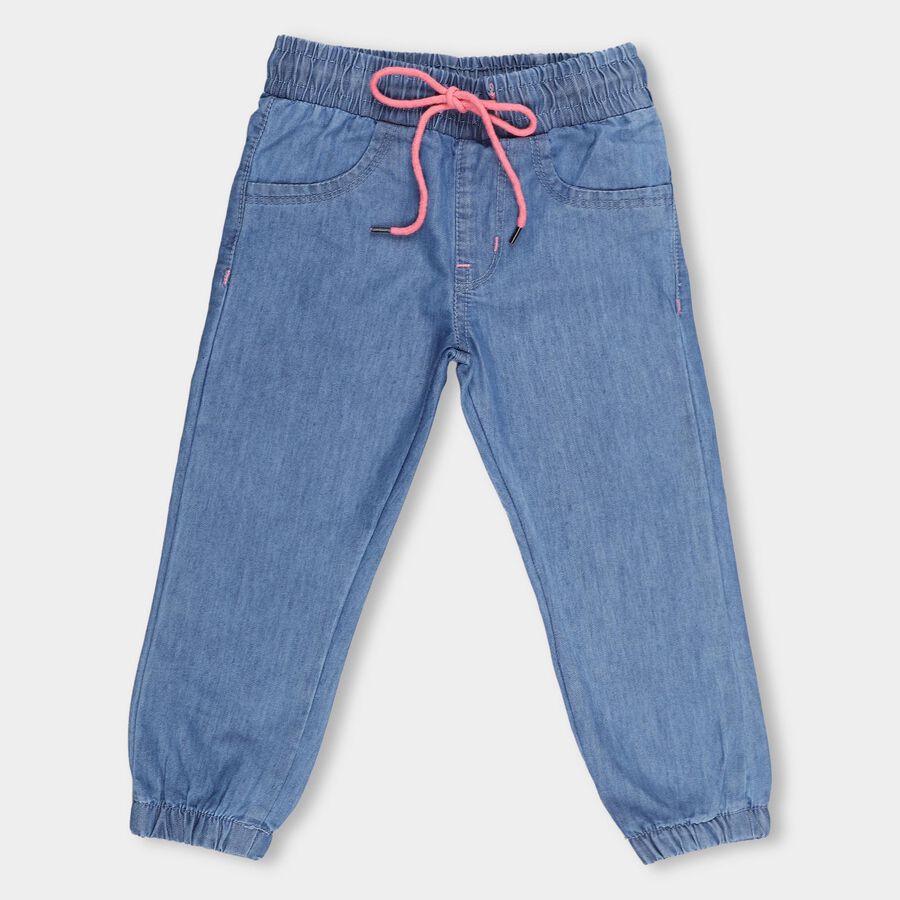 Girls'Jeans, मध्यम नीला, large image number null