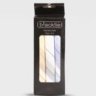 Men's Light Blue Striped Pack of 3 Handkerchief, Light Blue, small