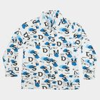 Boys' White Cotton Spread Collar Casual Shirt, सफ़ेद, small