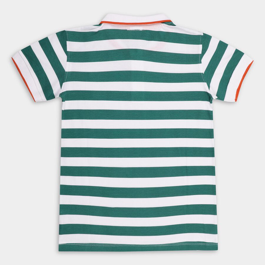 Boys' 100% Cotton Half Sleeves T-Shirt , Light Green, large image number null
