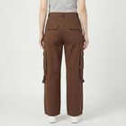 Women's Brown Regular Fit Cotton Jeans, Brown, small