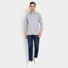 Checks Cotton Casual Shirt, Light Grey, small image number null