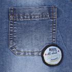 Boys' Muted Denim Blue Regular Collar Casual Shirt, Mid Blue, small image number null