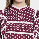All Over Print Dress, Wine, small image number null