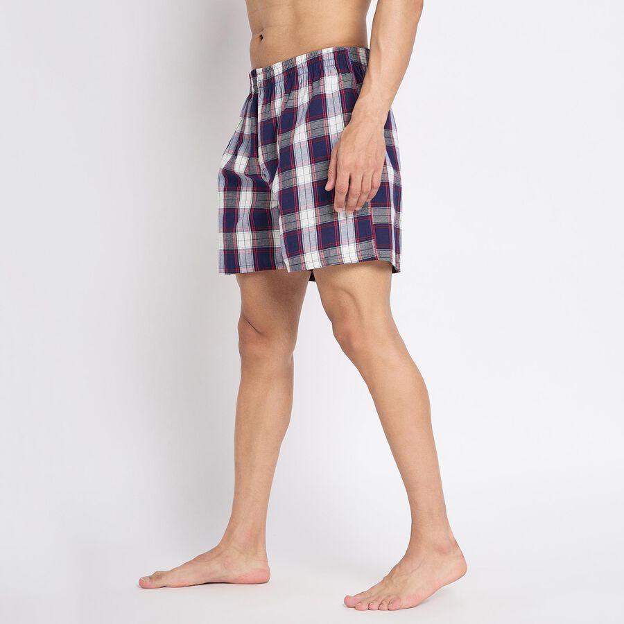 Men's 100% Cotton Boxers, नेवी ब्लू, large image number null