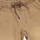 Boys' Camel Brown Slim Fit Jogger Jeans, Beige, small image number null