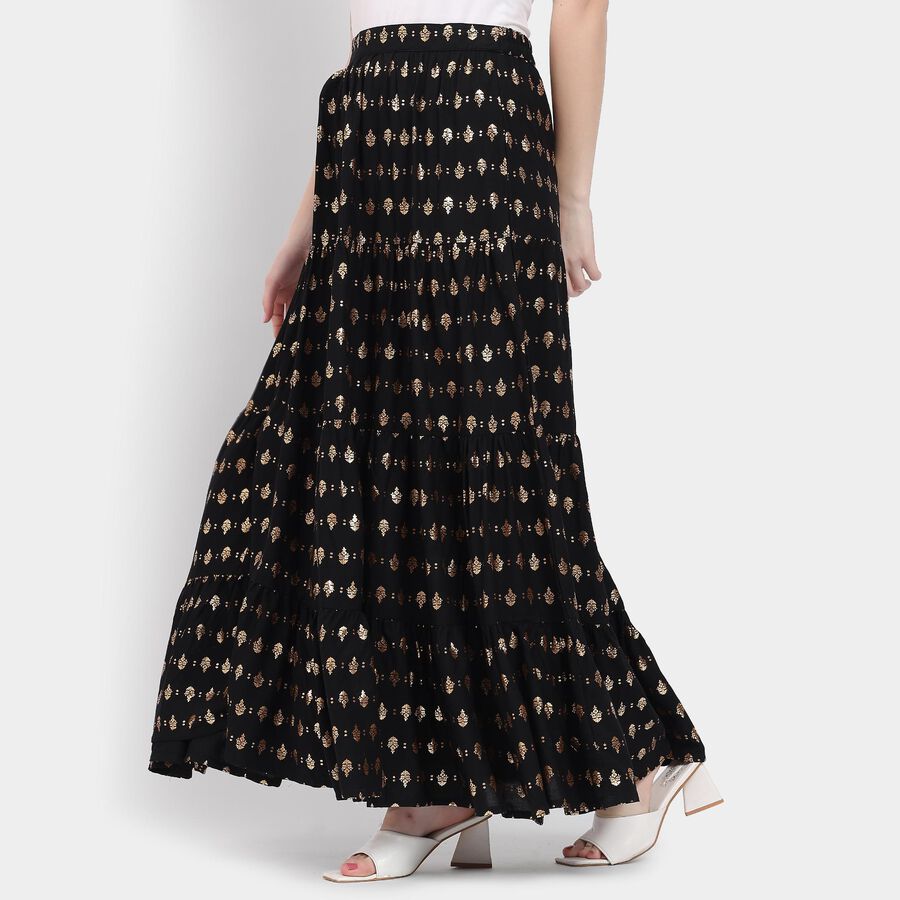 Ladies' Lehenga Skirt , Black, large image number null