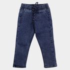 Boys' Blue Regular Fit Classic Jeans, गहरा नीला, small