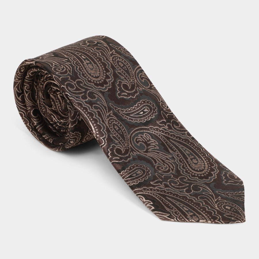 Men's Tie, Brown, large