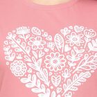 Ladies' Round Neck T-Shirt, Pink, small