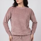 Women's Light Pink Velour Track suit, Light Pink, small