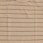Boys Muted Beige Crew Neck Casual T-Shirt, Beige, small