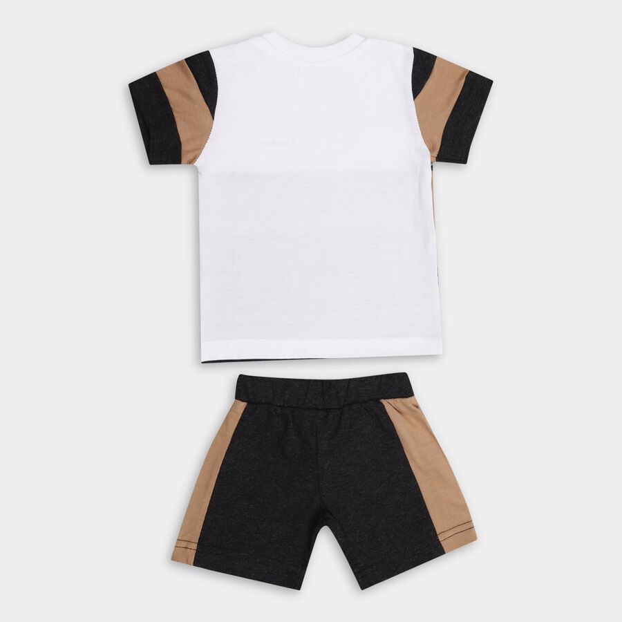 Infant Boys' 100% Cotton Baba Suit , चारकोल, large image number null