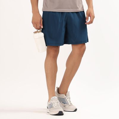 Men's Muted Blue Regular Fit Active Bermuda Shorts