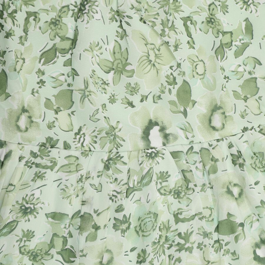 Girls' Dress, Light Green, large image number null
