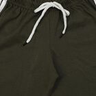 Boys' Olive Green Regular Fit Side Stripe Jamaican Shorts, Olive, small