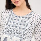 Ladies' 100% Cotton Kurta, Dark Blue, small image number null