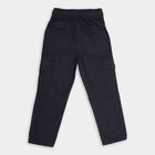 Boy's Cotton Trousers , गहरा ग्रे, small image number null