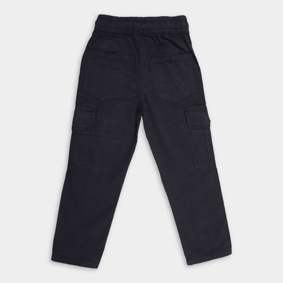 Boy's Cotton Trousers , गहरा ग्रे, large image number null