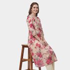 Women's Light Pink Floral Printed Ethnic Set, Light Pink, small